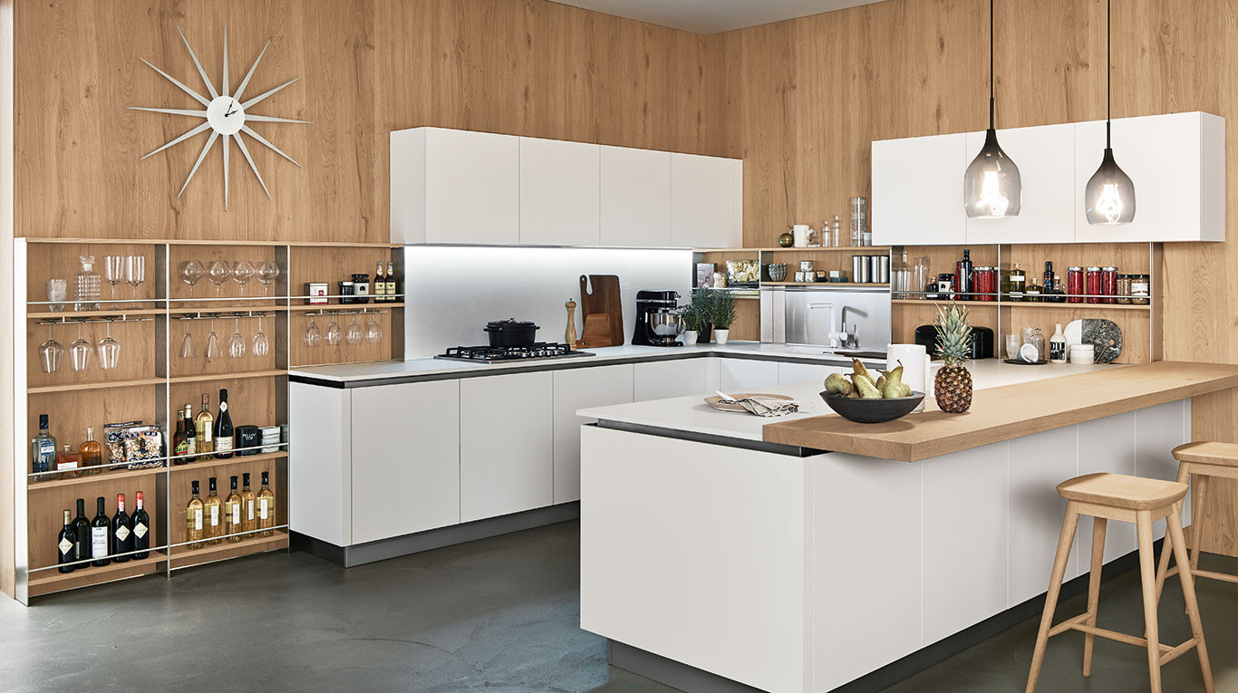 Stepsystem finitura acciaio, Rovere Nodoso Chiaro 930