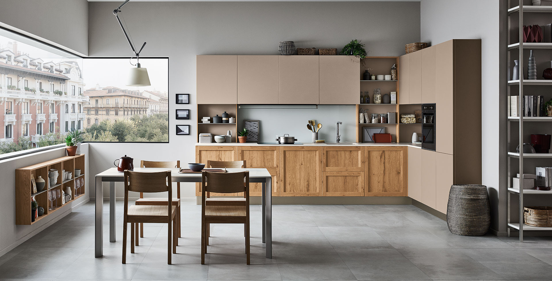Milano Rovere Nodoso Chiaro 799,  Beige Ticinese 874