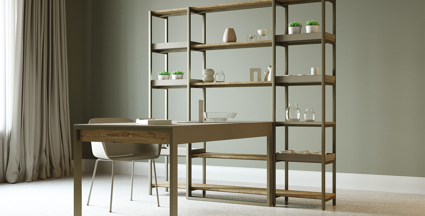 TRIBECA finitura bronzo, Noce Nodoso