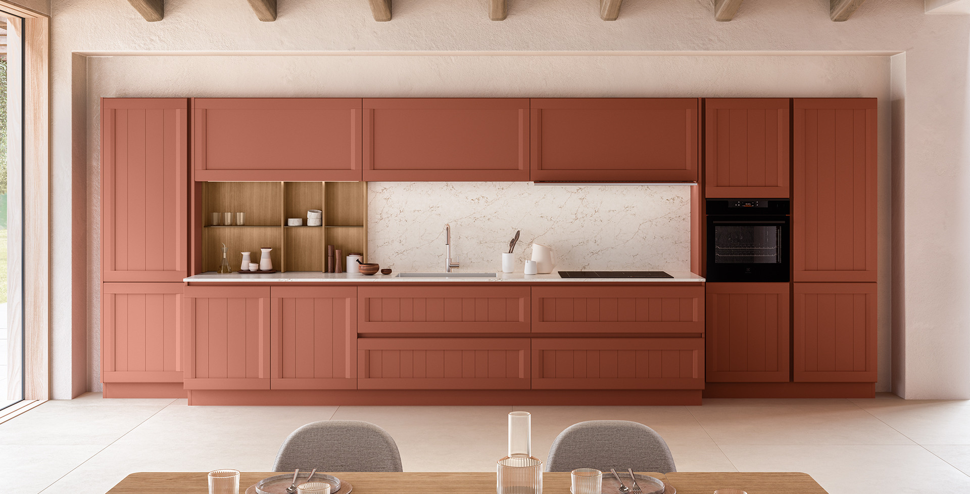 Armonia Laccato Opaco Rosso Babila 896