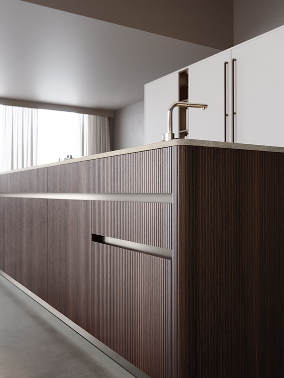 Radius side Canneté Legno