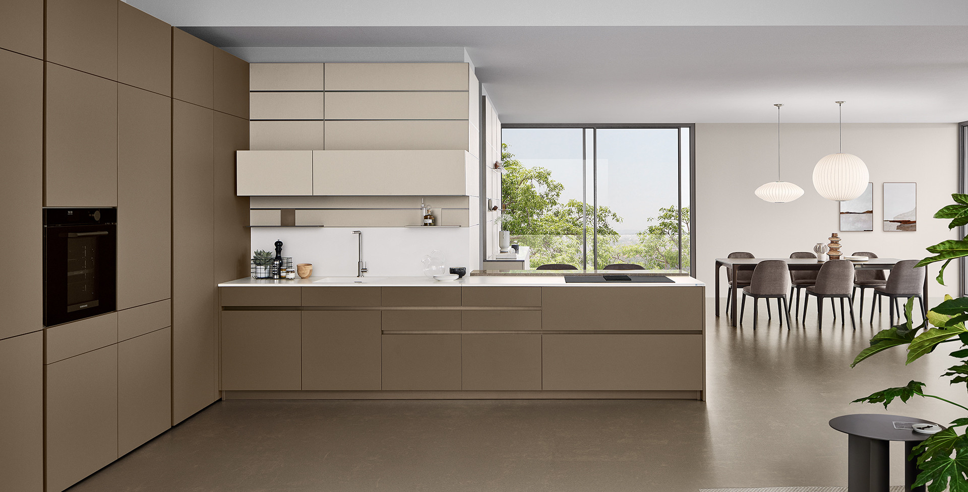 Iconica Laccato Opaco Cappuccino A1C