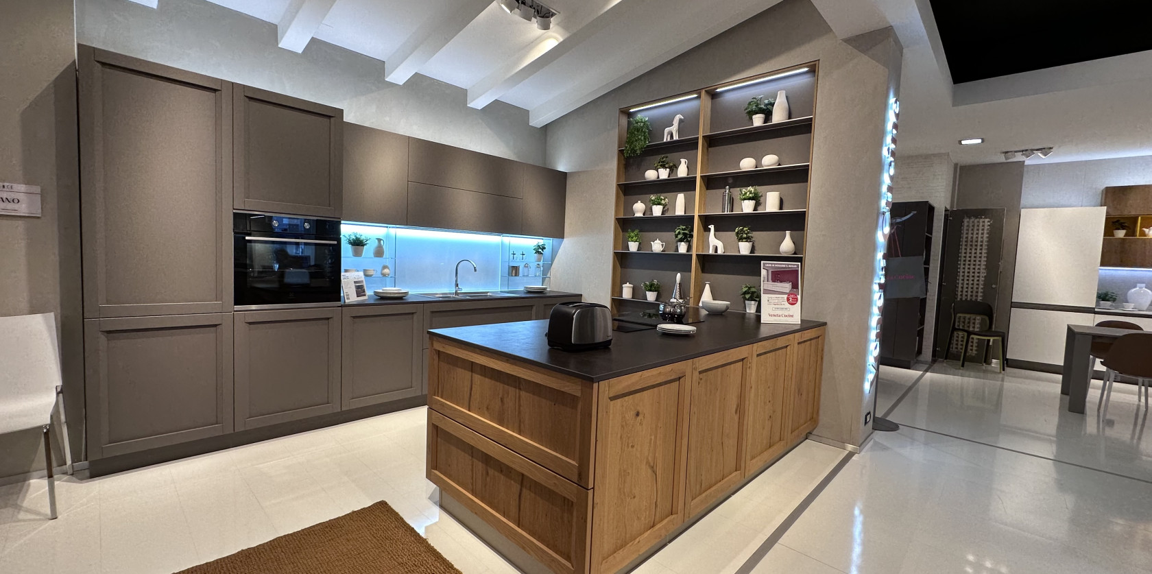 MILANO ROVERE NODOSO E LACCATO GRIGIO NAVIGLI 