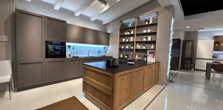 MILANO ROVERE NODOSO E LACCATO GRIGIO NAVIGLI 