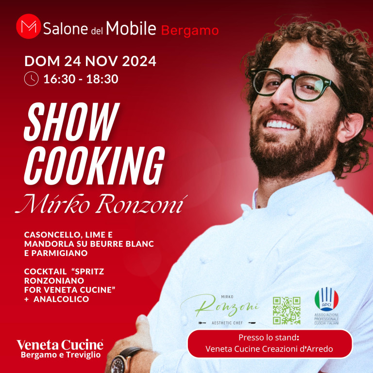 Salone del mobile 2024 Show cooking con Mirko Ronzoni 