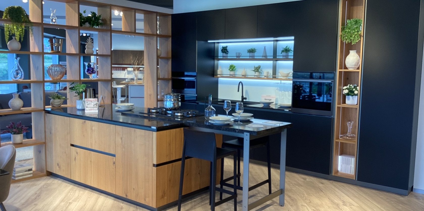 Cucina Lounge Vetro / Legno