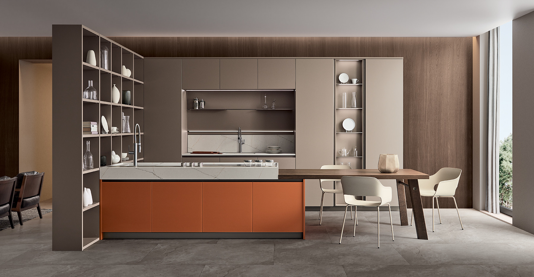 #Living Laccato opaco Camoscio
