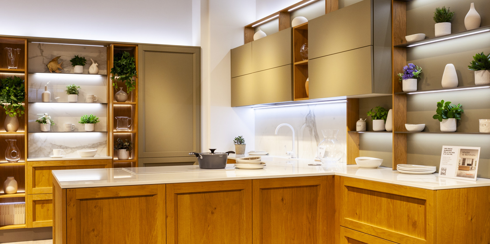 Milano Rovere Nodoso Chiaro e Verde Lanza Opaco