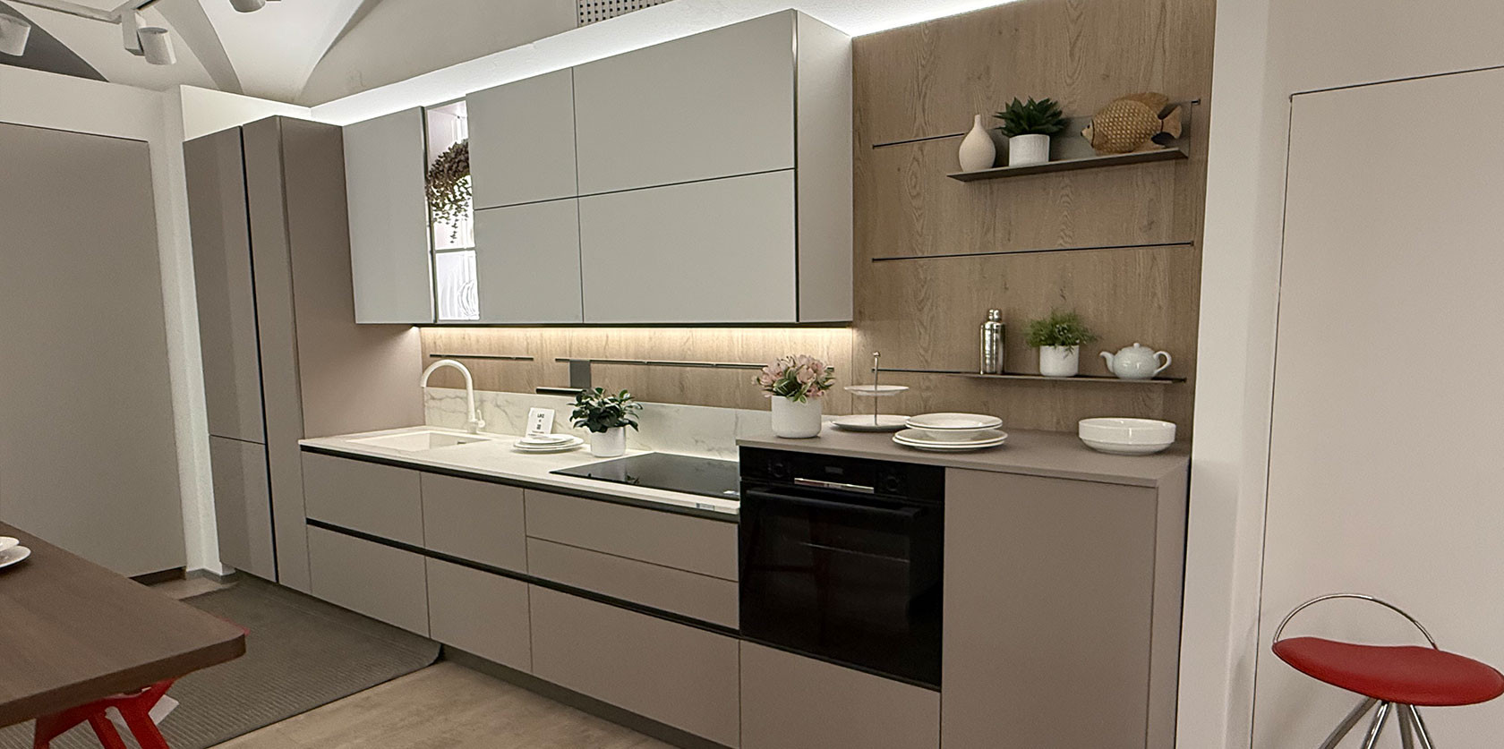 Cucina lineare Oyster Pro