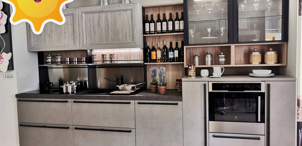 CUCINA COMPLETA START CON MANIGLIONE (INDUSTRIAL)