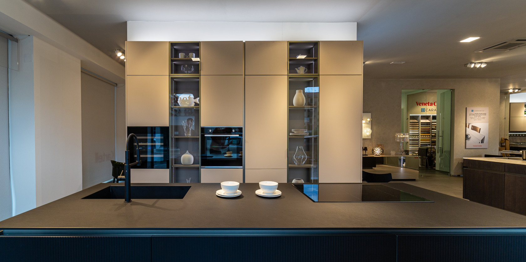 VENETA CUCINE - LOUNGE CANNETE' VETRO