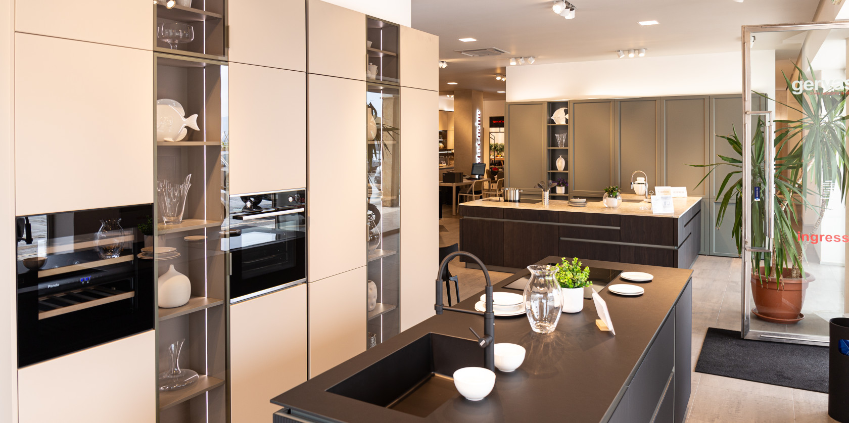 VENETA CUCINE - LOUNGE CANNETE' VETRO