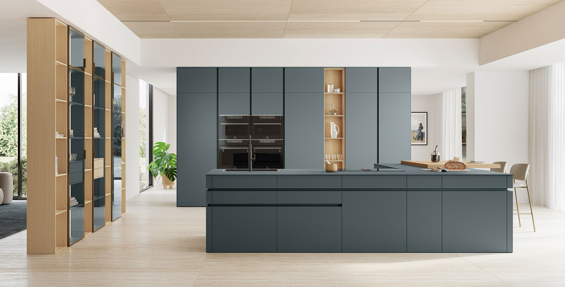 Iconica Ultra Blu A1L / Rovere Ikebana 915