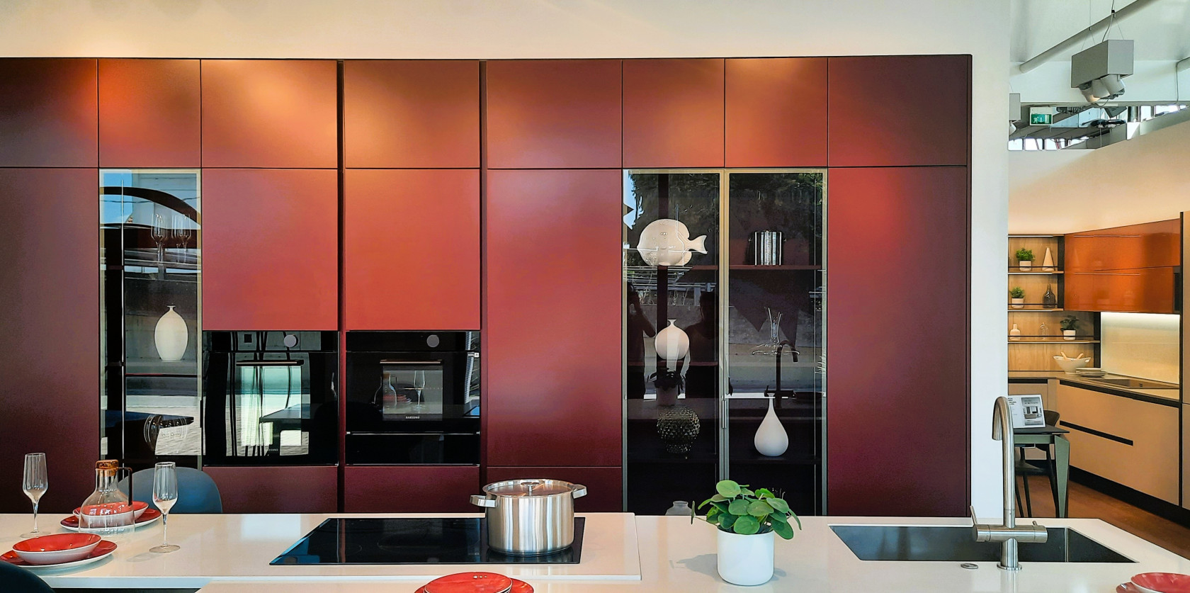 Lounge/ Canneté vetro opaco 