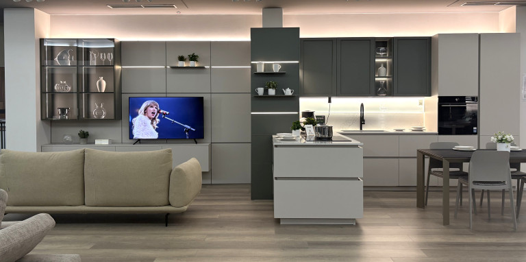 Mod. Lounge / Convivio - grigio corda e verde minerva