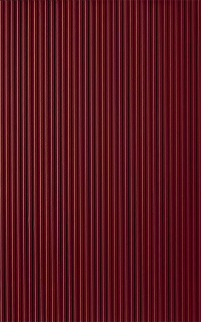 Rosso Roma Canneté Laccato Finitura Metallo Liquido