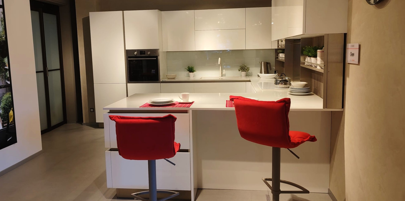 Veneta Cucine - Modello OYSTER LACCATO LUCIDO 