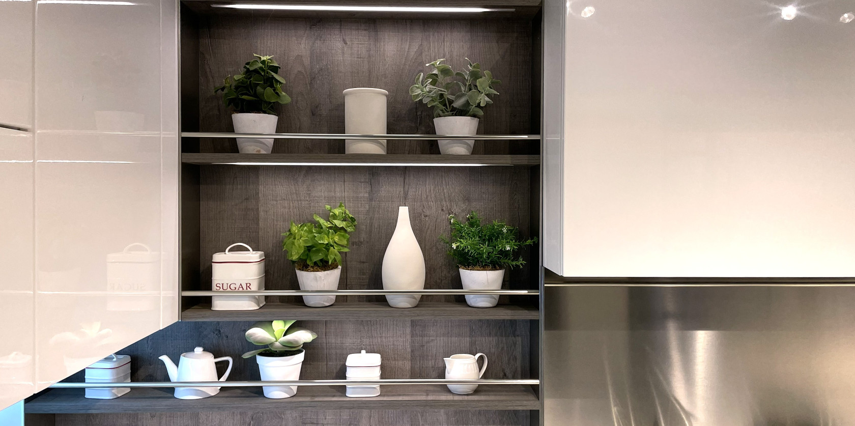 Veneta Cucine - Modello OYSTER LACCATO LUCIDO 